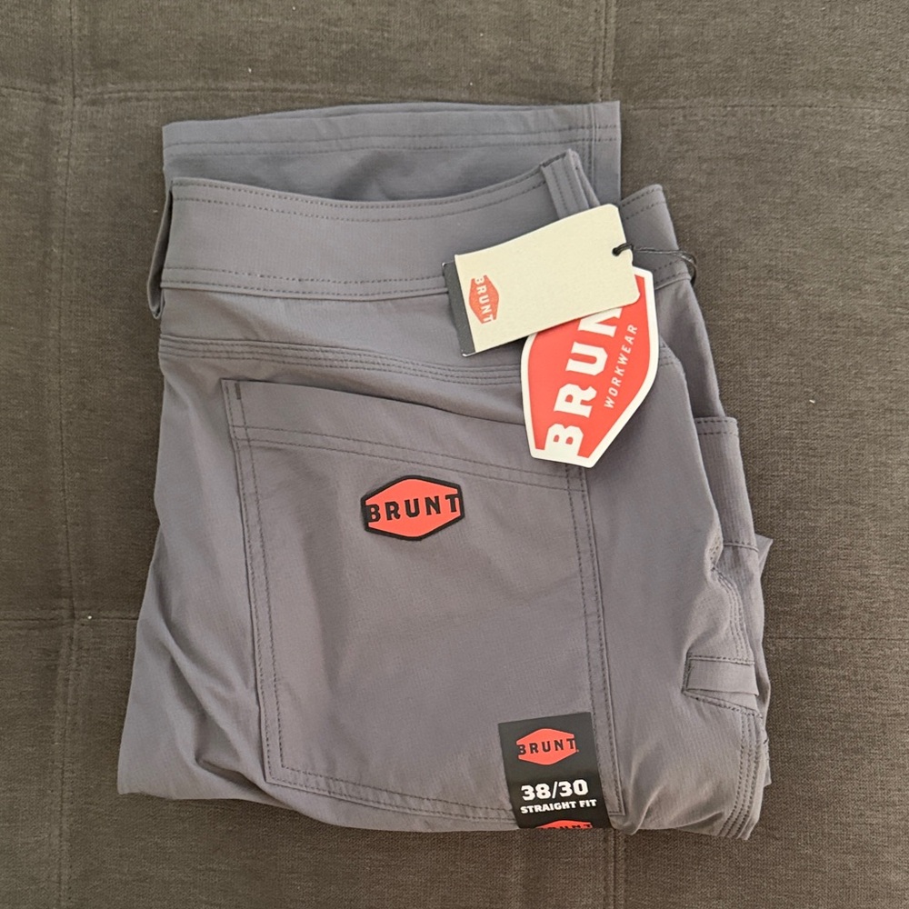 BRUNT Gray Work Pants
